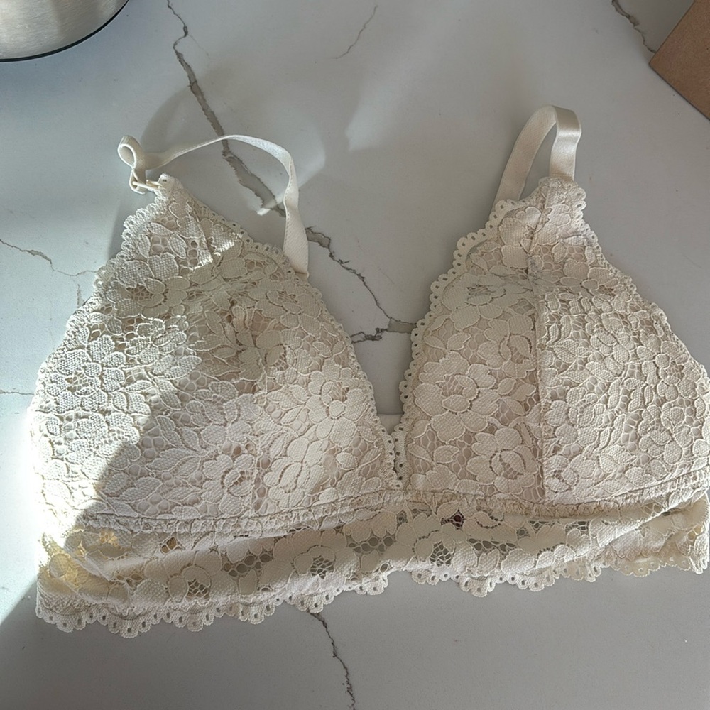 MOMANDA Lace Plunge Nursing Bralette Size 38DD